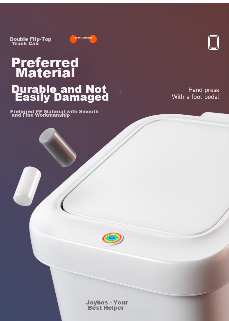 Jiabangshou Kitchen Trash Can, 16.5L Capacity, for Living Room And Home Use, 2026 New Model, Large Size, for Bathroom, Toilet, Office, with Lid And Foot Pedal 10