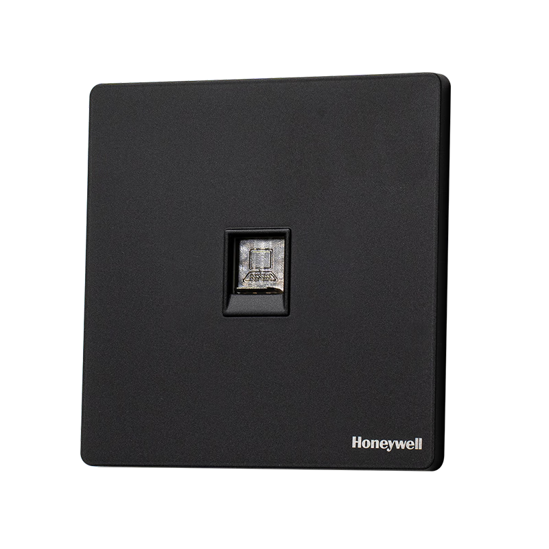 Honeywell Ultra-Thin Matte Frameless Switch Socket Panel Computer Socket (Category 6) Network Plug T3 Phantom Night Black