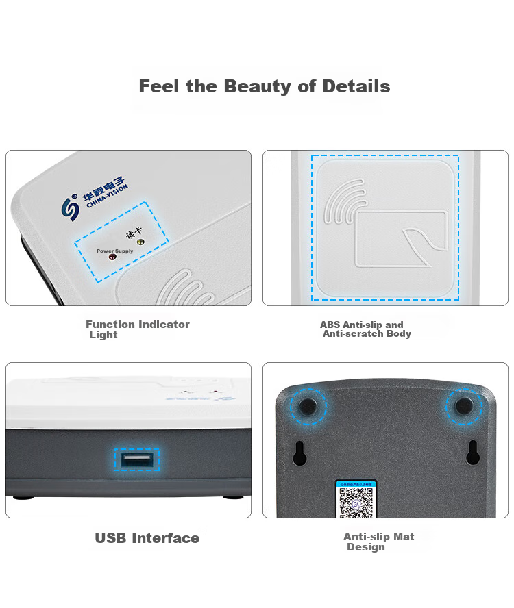 Huashidianzi CVR-100U ID Card Reader, Identity Recognition Device, Identity Reader, Identity Scanner 5