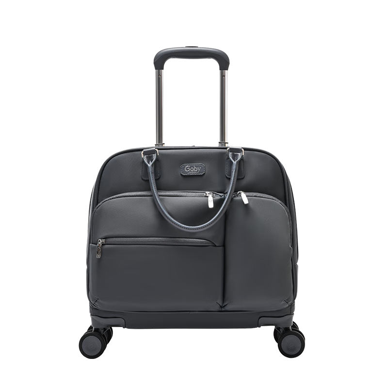 Goby Trolley Suitcase, Small Lightweight Carry-On Luggage, Waterproof, Space Gray, 18 Inches