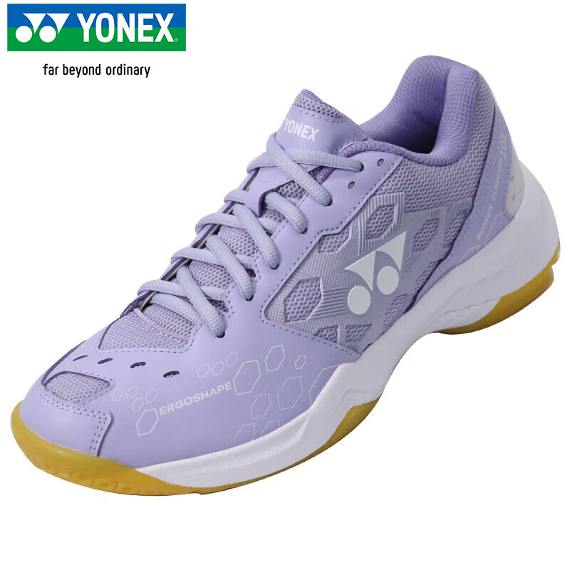 YONEX Badminton Shoes with Shock Absorption And Wear Resistance, Professional Training Power Cushion SHB101CR Lavender 37.5