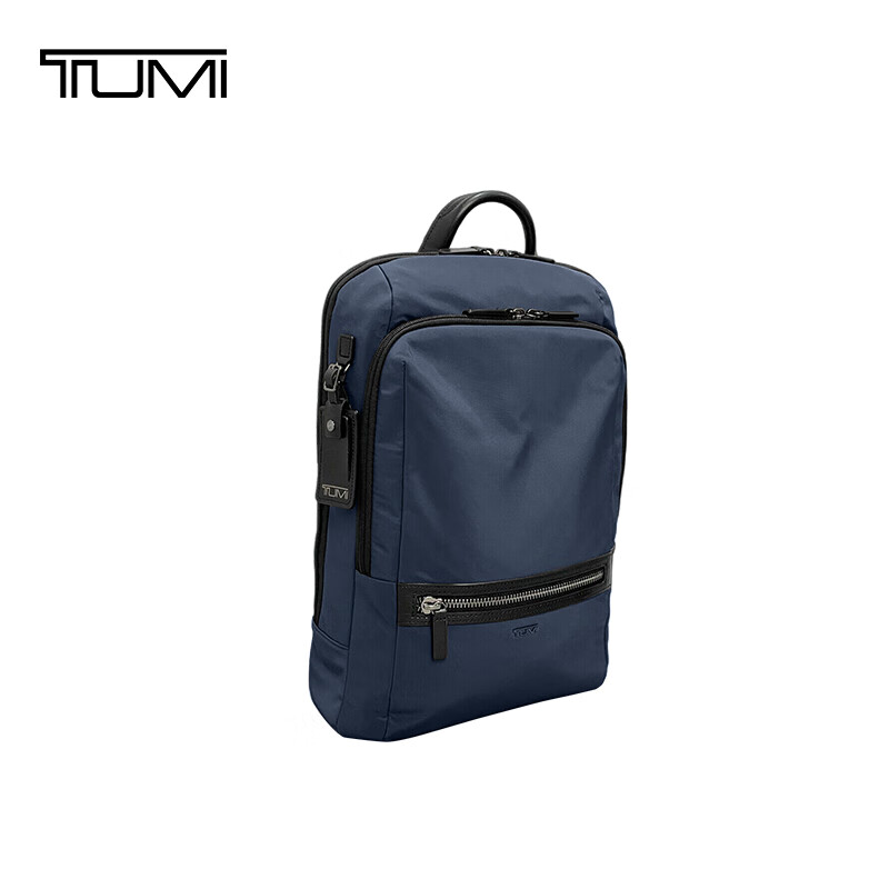 TUMI MONROE Men's Backpack, Simple Commuter Laptop Bag, Lightweight Material, Navy Blue, Father's Day Gift
