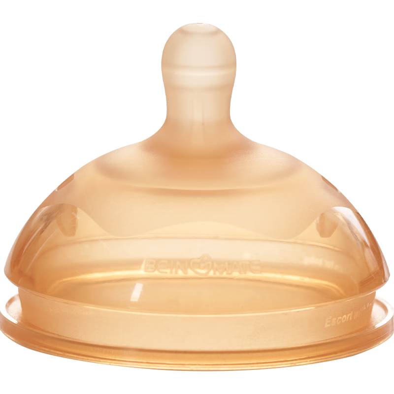 Beingmate Newborn Nipple, Anti-Colic, Breast-Like, Weaning Nipple, Silicone Nipple for Infants, 3-6 Months
