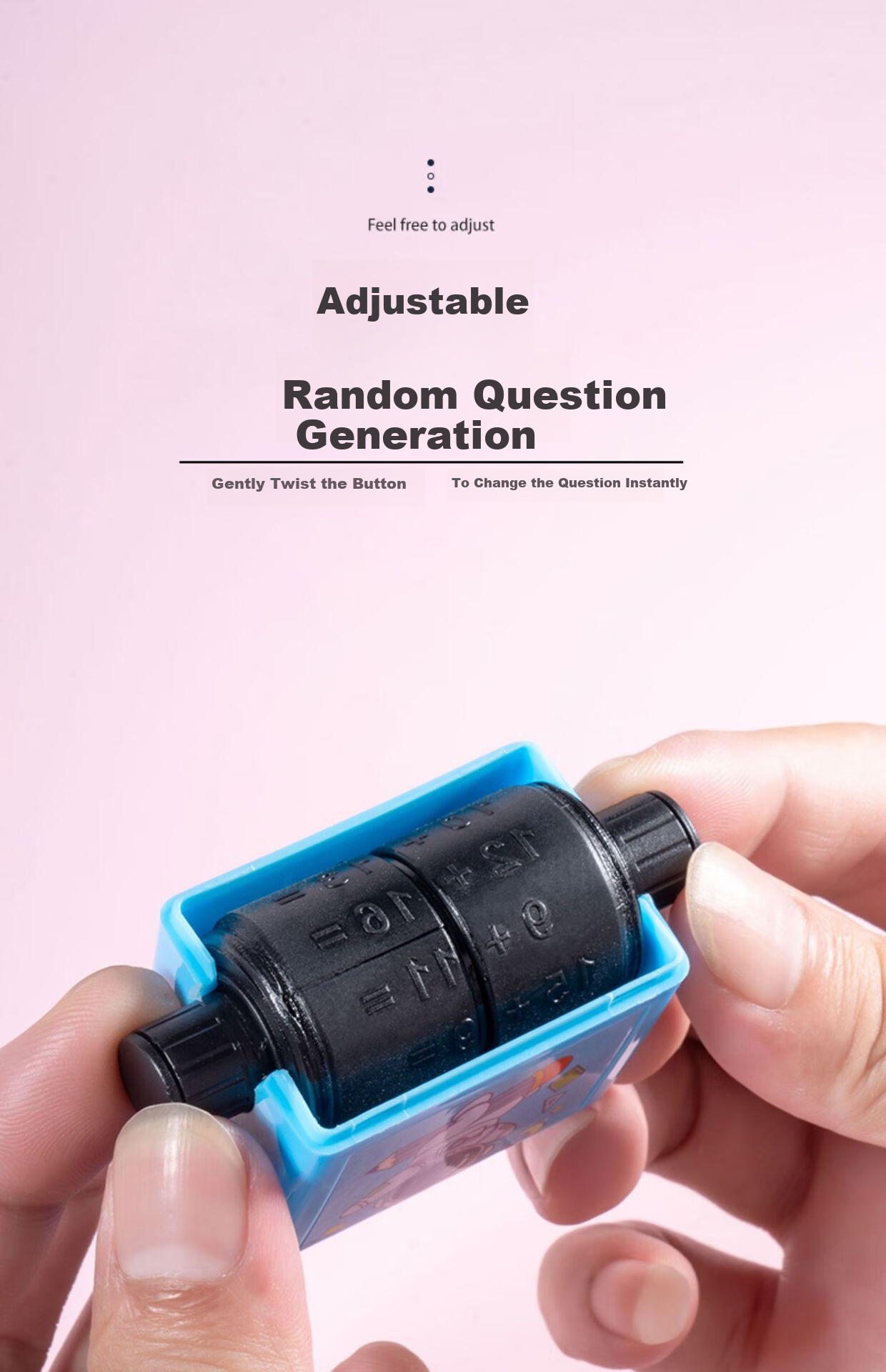 Touch Fish Addition, Subtraction, Multiplication And Division Number Stamp Math Subtraction Arithmetic Blank Fill Roller Stamp Elementary School Student Mental Math Random Question Generator Practice Tool 0-100 Arithmetic Additio 4