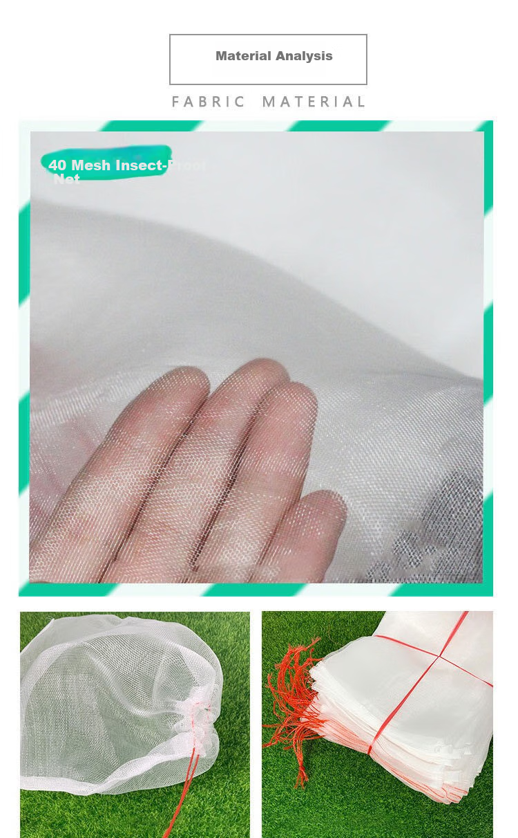 Haisidike HK-5103 [Beijing Warehouse Delivery] Nylon Mesh Bag, Insect-Proof Screen Bag, Seed Bag, Rice Breeding Bag, Nylon Bag, Gauze Bag, 40 Mesh, 75*55cm (10 Pieces/unit) 2