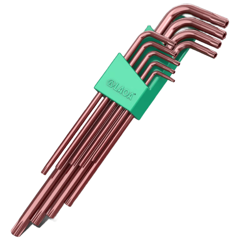 LAOA LAOA 9-Piece Household Extended Hex Key and Screwdriver Set T10-T50 LA620009