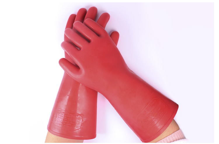 AN QUAN PAI Safety Gloves, 20KV Insulated Gloves, S020(A) High-Voltage Rubber Waterproof Thickened Gloves for Electricians 8