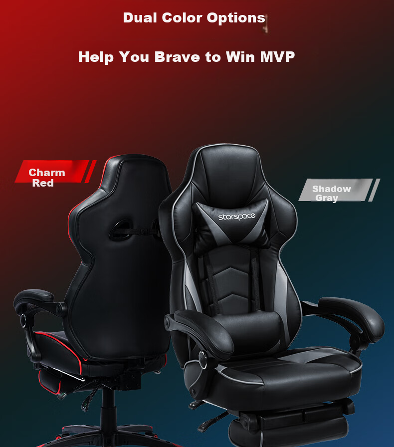 Starspace Gaming Chair, Computer Chair, Office Chair, Ergonomic Chair, Home Reclining Executive Chair, Model 92197H 38