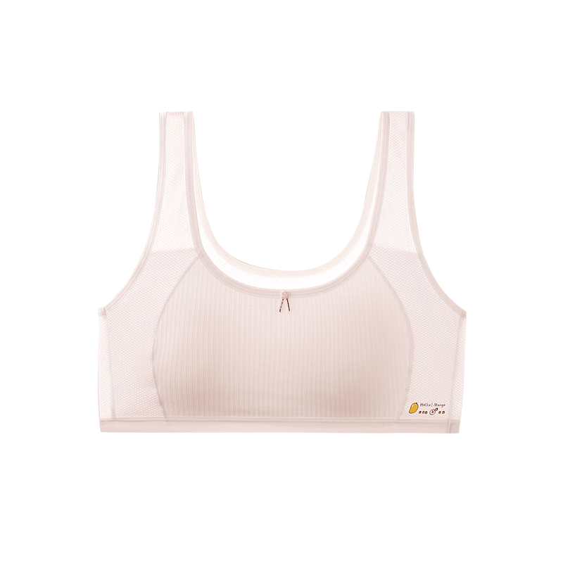 Ariel & Aurora Girls' Developmental Underwear Bra for Middle and High School Students Ages 12-16, Stage 2-3, Pink, Size L