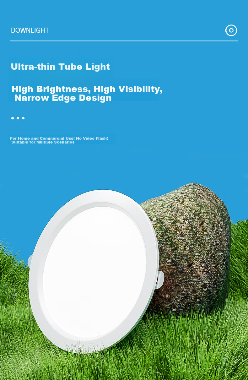 Boteti Recessed Downlight, 15W Ultra-Thin, Ceiling Light for Living Room, 4-Inch White Light [6000K] 1