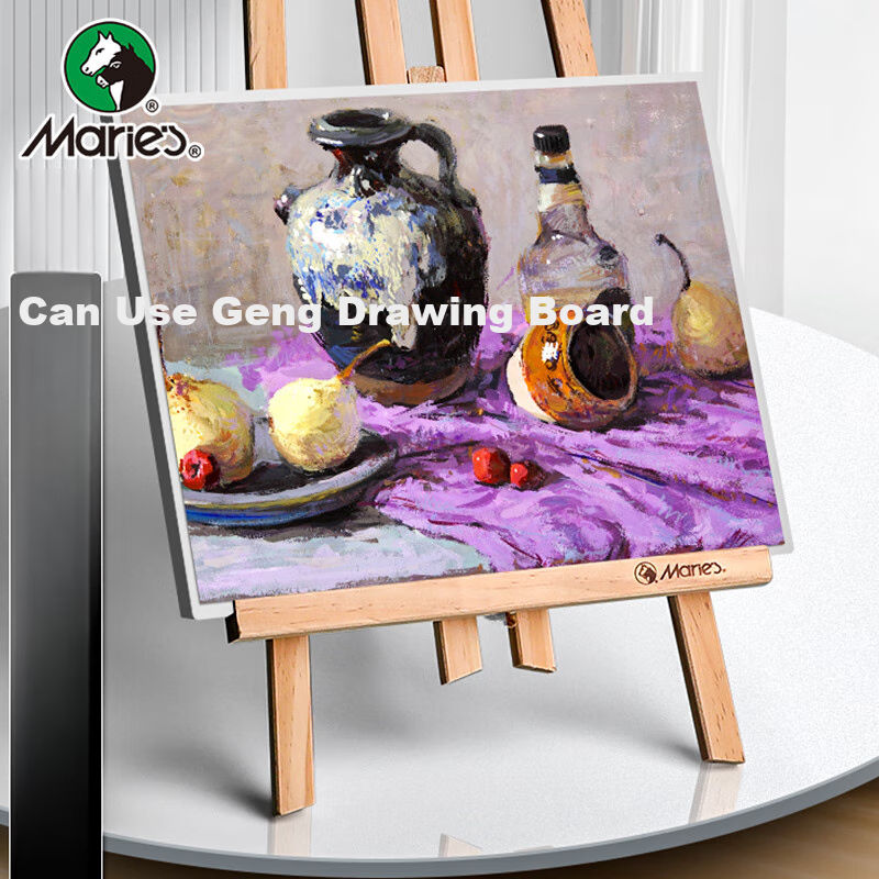 Marie's Pine Tabletop Easel 40cm Desktop Table Easel Wooden Solid Wood Oil Painting Acrylic Painting Watercolor Painting Children's Portable Easel Tripod G46440 Fine Arts Sketching