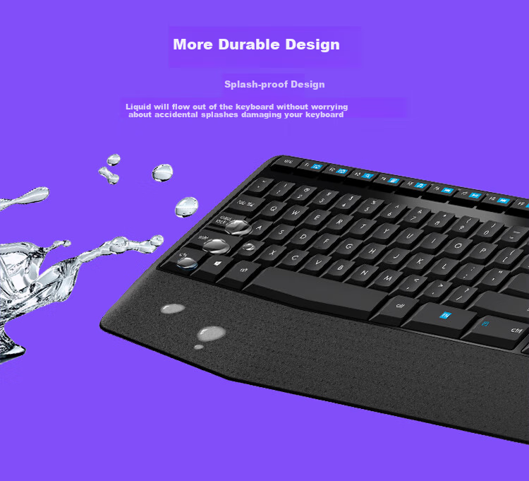 Logitech MK346P (Same As MK345 Appearance), Wireless Keyboard And Mouse Set, Office And Business Keyboard And Mouse Combo, Full-Size Keyboard with 104 Keys, Number Pad, Portable Black 5