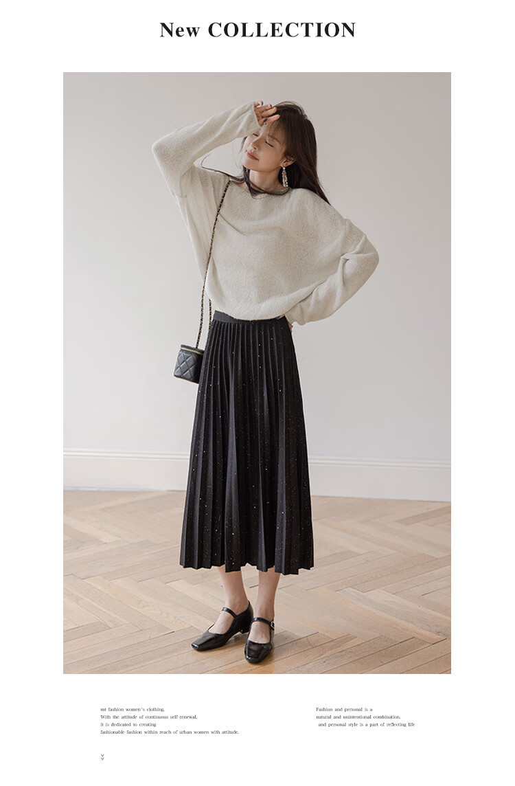 MT Japanese Soft Style Winter Simple Versatile Pullover Gentle Solid Color Long Sleeve Knit Sweater 21