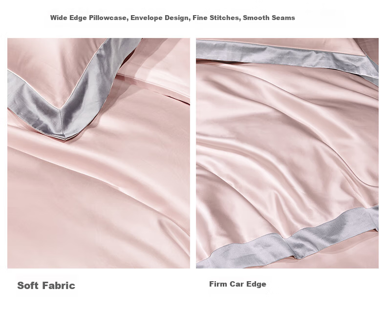 BEYOND Home Textiles, 140 Thread Count Pima Cotton Four-Piece Set, Pure Luxury Sateen Double Bedding Set, Pure Cotton Duvet Cover And Bedsheet, Gift Box Packaging, 180cm 8