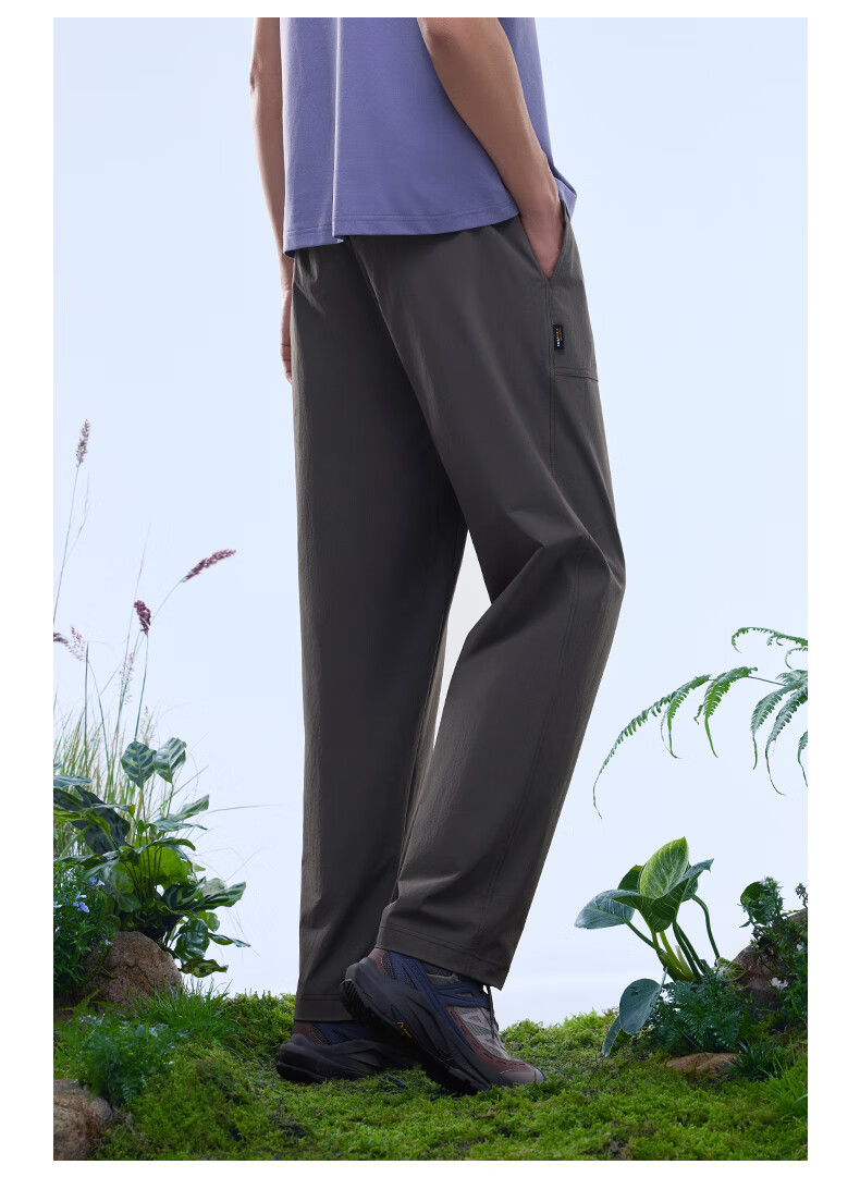 Anta Mountain Shell Pants | Earth Shell 3.0 Water-Repellent Warm Fleece Men's Woven Durable Outdoor Sports Pants 2