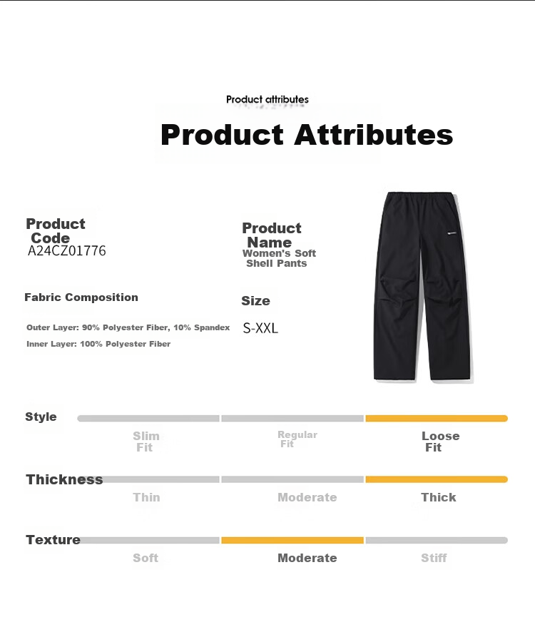 CAMEL [Wang Junkai's Choice] Men's Outdoor Ski Pants, Fleece-Lined for Cold Protection And Warmth, Water-Repellent, Loose-Fitting Cargo Pants for Women 1776 15