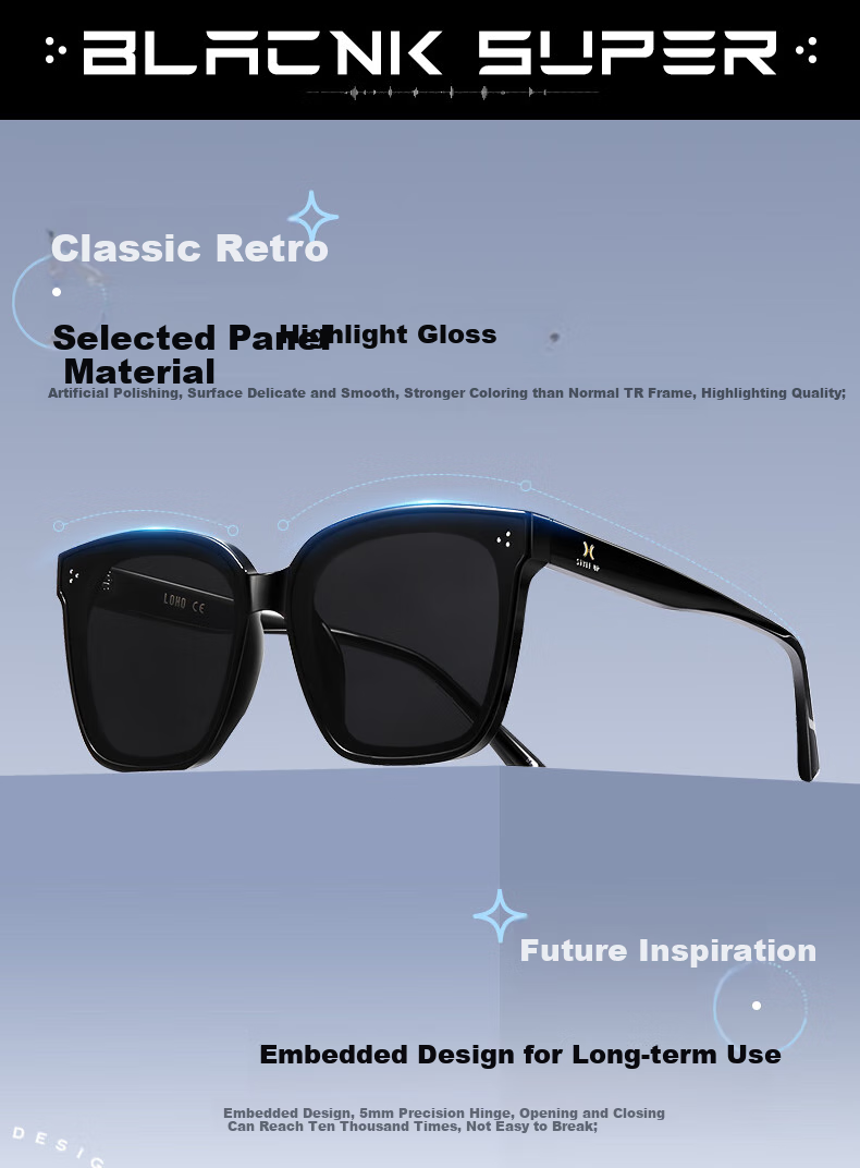 LOHO Sunglasses, Unisex Popular Fashion Polarized Sunglasses for Men And Women, Driving Glasses, Protective Eyewear for Hiking And Outdoor Activities 4