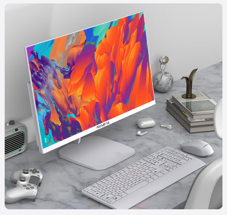 Founder 23.8-Inch All-In Desktop Computer, Commercial And Home Office Use (Quad-Core N5095, 8GB RAM + 256GB Storage, Cost-Effective Office Model) 13