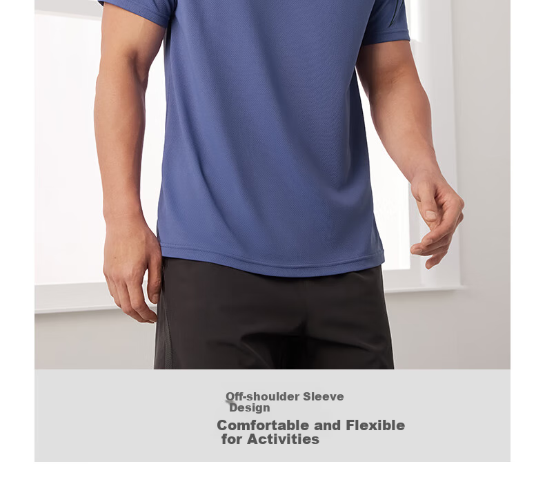 361° Men's Short-Sleeve T-Shirt, Summer Quick-Dry, Loose-Fitting Athletic Running Fitness Casual Top, Half Sleeve, 652524101-2 12