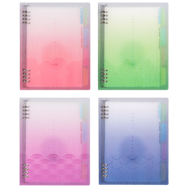 COMIX Chinese Style A5 Refillable Notebook Large Capacity Stylish Journal Diary Meeting Notes Stationery CPCR0137 Random Color