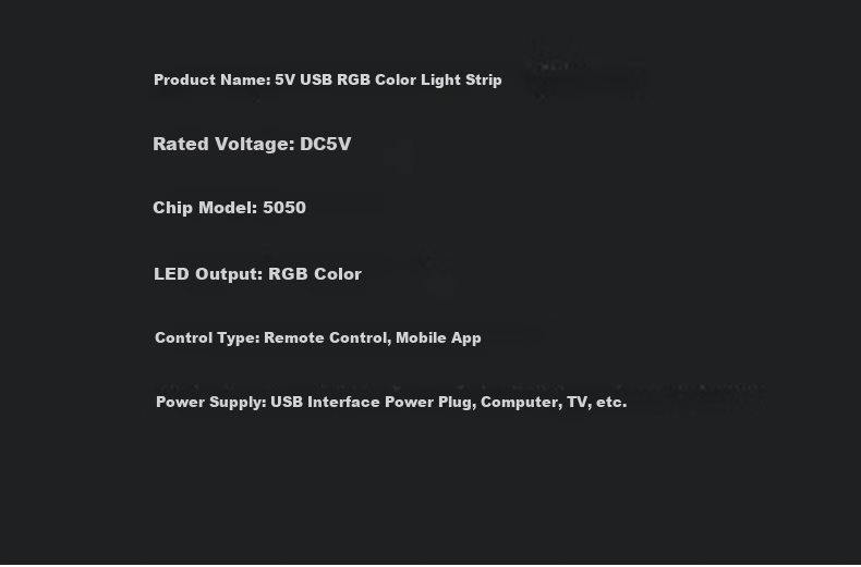 Kaiju Colorful RGB LED Strip App Music Sensing Computer Desktop Self-Adhesive Light Strip, 5V Colorful Mobile Bluetooth, 5-Meter Light Strip + Adapter + Remote Control 13