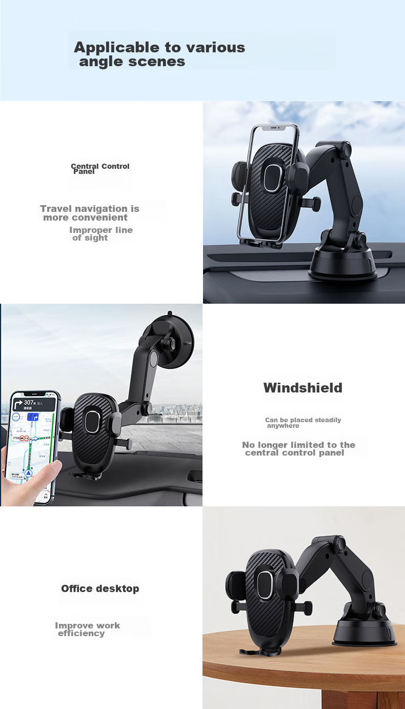 Beiteng Car Phone Holder, Rearview Mirror Mount, 720-Degree Rotation, Extendable, Car Navigation Stand, Vehicle-Mounted Bracket 10