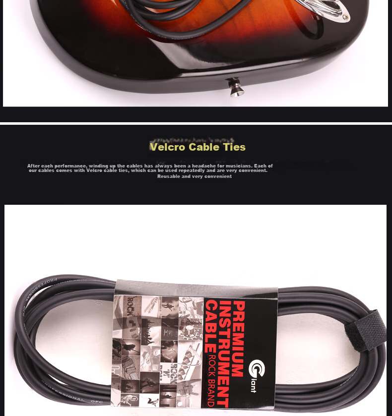 Maneryuepu 6.5MM Guitar Cable, Speaker Audio Cable, Noise Reduction Cable, 3 Meters, Musical Instrument Accessory 7
