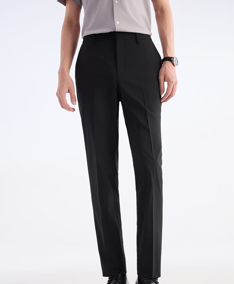 JOEONE Men's Pants, Dress Pants [Wrinkle-Resistant, Color-Fast, Stress-Free Dress Pants], Spring And Summer Business Casual Pants for Men, Size 35 19