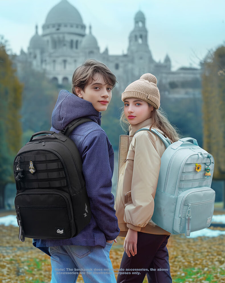 Gmt for Kids Large Capacity Backpack with Spine Protection And Weight Reduction for Middle School And High School Students, Elementary School Students, Girls in Grades 5-6, Pink 4