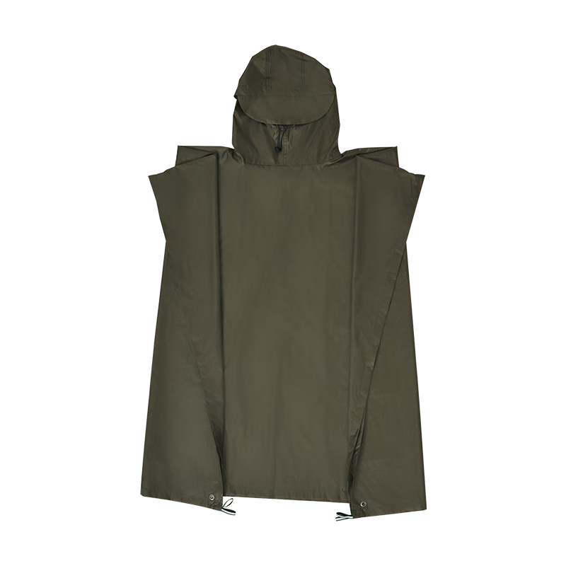 MOBIGARDEN Outdoor Camping Hiking Ultralight Multifunctional Rain Poncho Raincoat Tarp 3-in-1 NX23667004 Ranger Green
