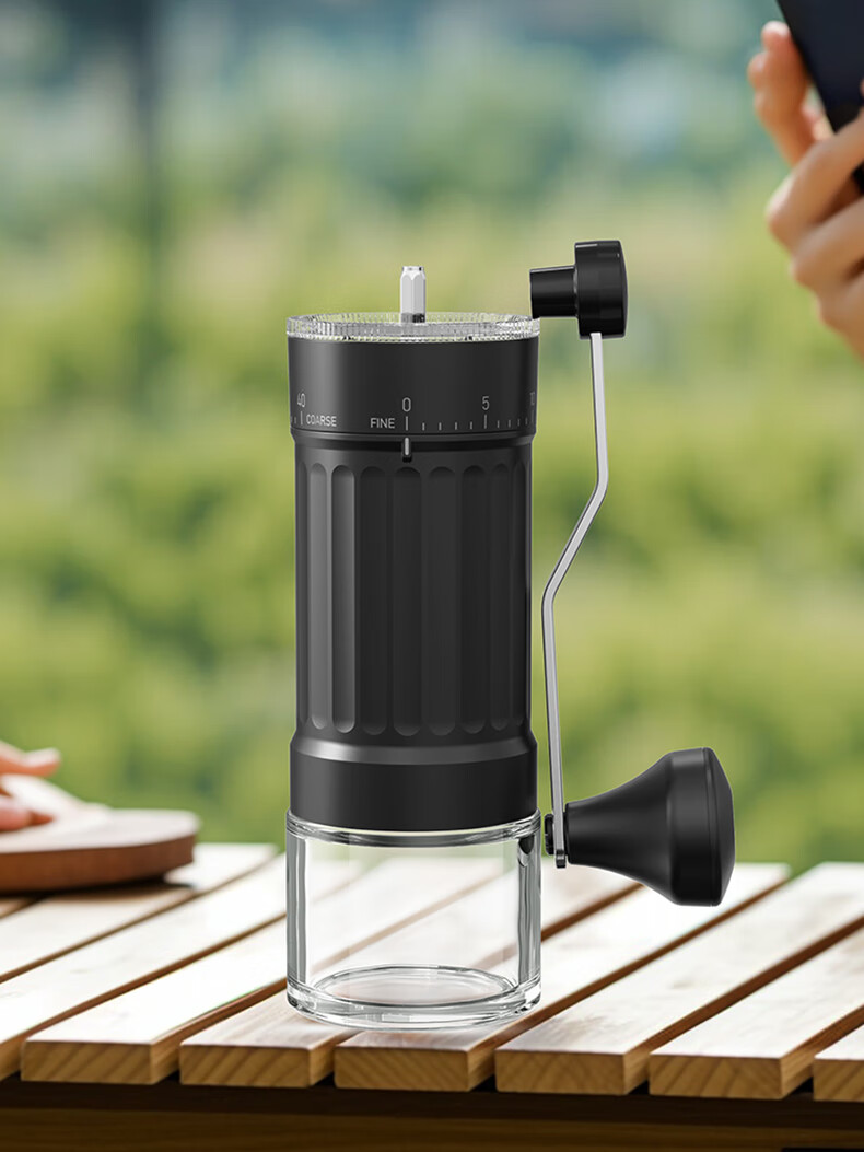 CLITON Manual Coffee Grinder Adjustable Hand-Crank Coffee Bean Mill Portable Manual Coffee Machine Automatic Grinding Powder Machine 16