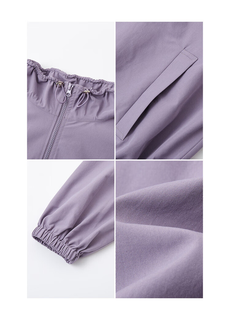 Dme [Urban Light Outdoor Style] Spring Workwear Style Elastic Drawstring Stand Collar Loose-Fitting Concealing Women's Casual Jacket 6