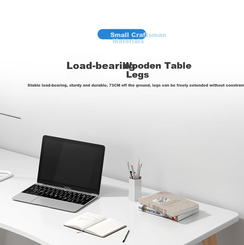 XIAOJIANGCAI Computer Desk, Desktop Laptop Simple Study Table, Home Office Workstation for Bedroom And Study Room 1