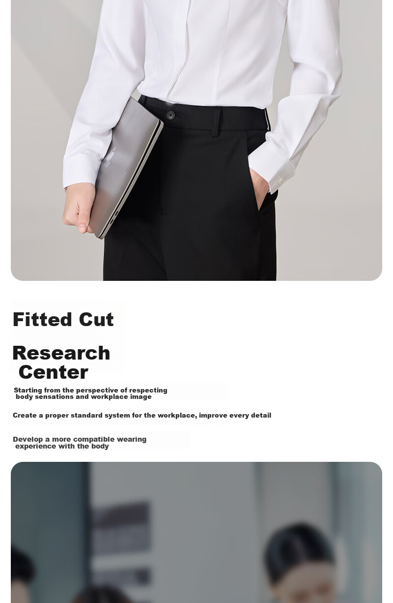 Ziyouxi White Blouse for Women, Spring And Autumn Formal Short-Sleeve Shirt for Interviews And Commuting, French-Style Square Collar Long-Sleeve Top 3