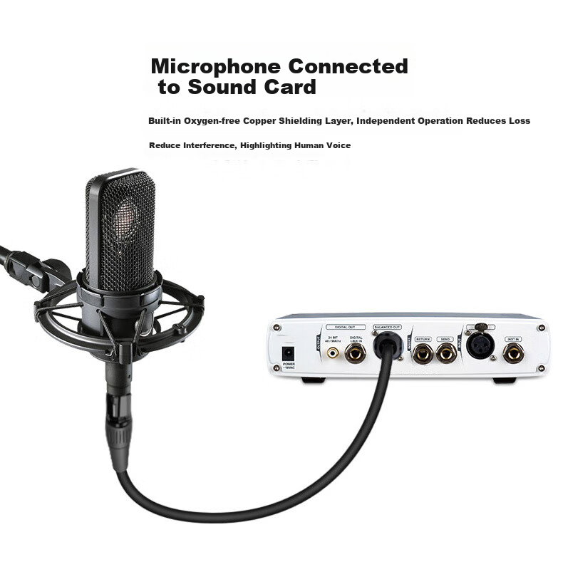 Beishanque Karaoke Microphone Extension Cable, 10 Meters, Karaoke Live Streaming Mic Cable, Mixer Amplifier Balanced XLR Cable, BSQ-K950 2