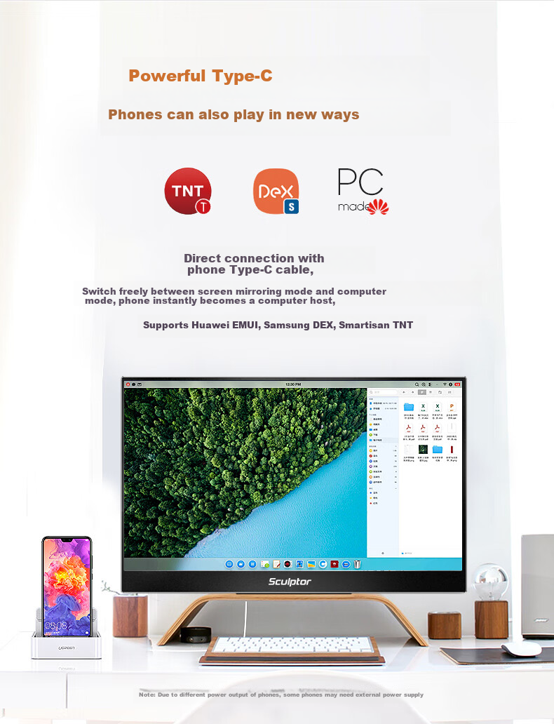 Sculptor 23.8-inch 2K Monitor 100Hz 100% sRGB Fast IPS Low Blue Light Flicker-Free Laptop Secondary Screen Type-C MQ24LC 7