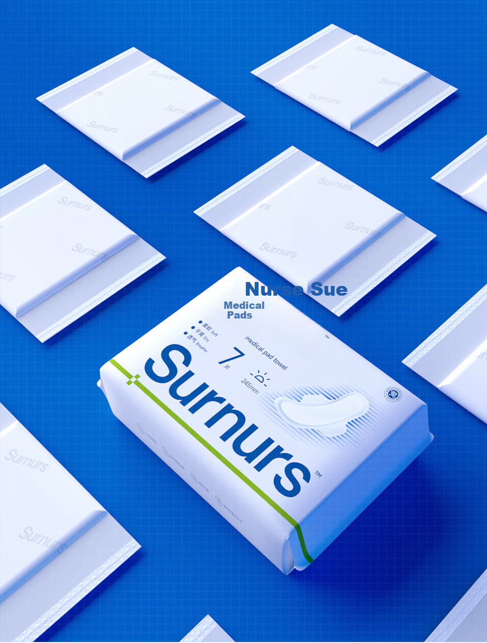 Suerhushi Medical-Grade Daily Sanitary Pads, 245mm, 35 Pieces, Factory-Made Medical Device Registration, Nursing Pads, Menstrual Pads, 5 Packs 17