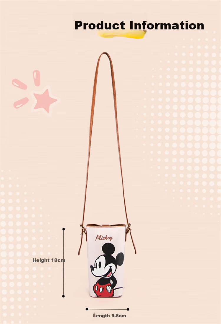 Disney Donald Duck Phone Bag Crossbody Bag for Women, Mini Bucket Bag, Birthday Gift for Wome 8