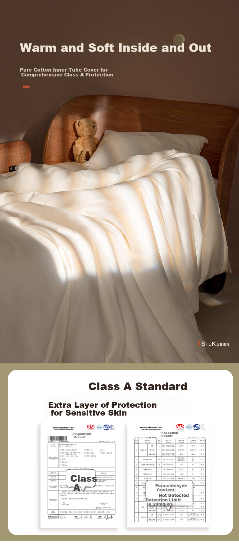 SILKUEEN [Children's Silk Quilt] 100% Mulberry Silk Baby Class A Silk, Weight 0.5 Jin, 120*150cm [Nuodika] 9