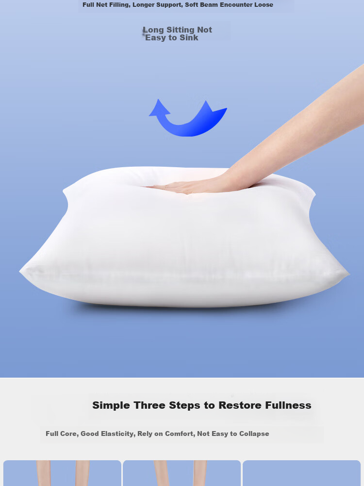 Ali Baozhen Home Textiles High-Elasticity Sofa Cushion Core Car Seat Pad Core Office Chair Pad Core 50*50cm Single Piece 2