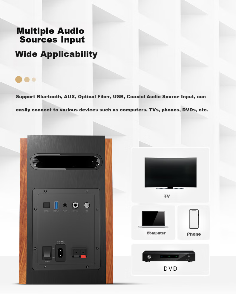 F&D R28BT Plus Upgraded Bestseller, Bluetooth Speaker with Multimedia 2.0, Active Audio System for Desktop Computer, TV, Home KTV, High-Quality Sound with Subwoofer 7