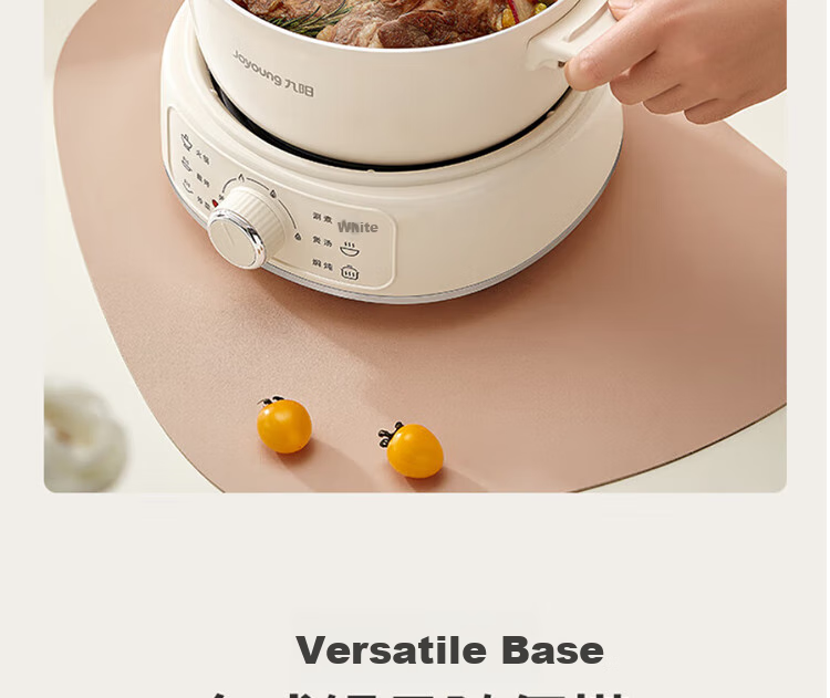 Joyoung Multifunctional Small Cooking Pot, 2.5L Detachable Electric Hot Pot, Non-Stick Coating, Student Dormitory Electric Hot Pot HG25-G211S with Steamer 19