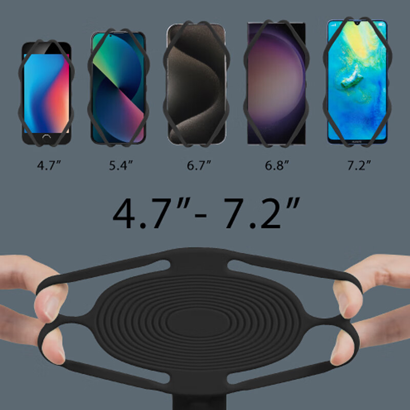 Bone Road Bike Phone Mount Integrated Handlebar Foldable Bicycle Mountain Bike Cycling Navigation Bracket Shockproof