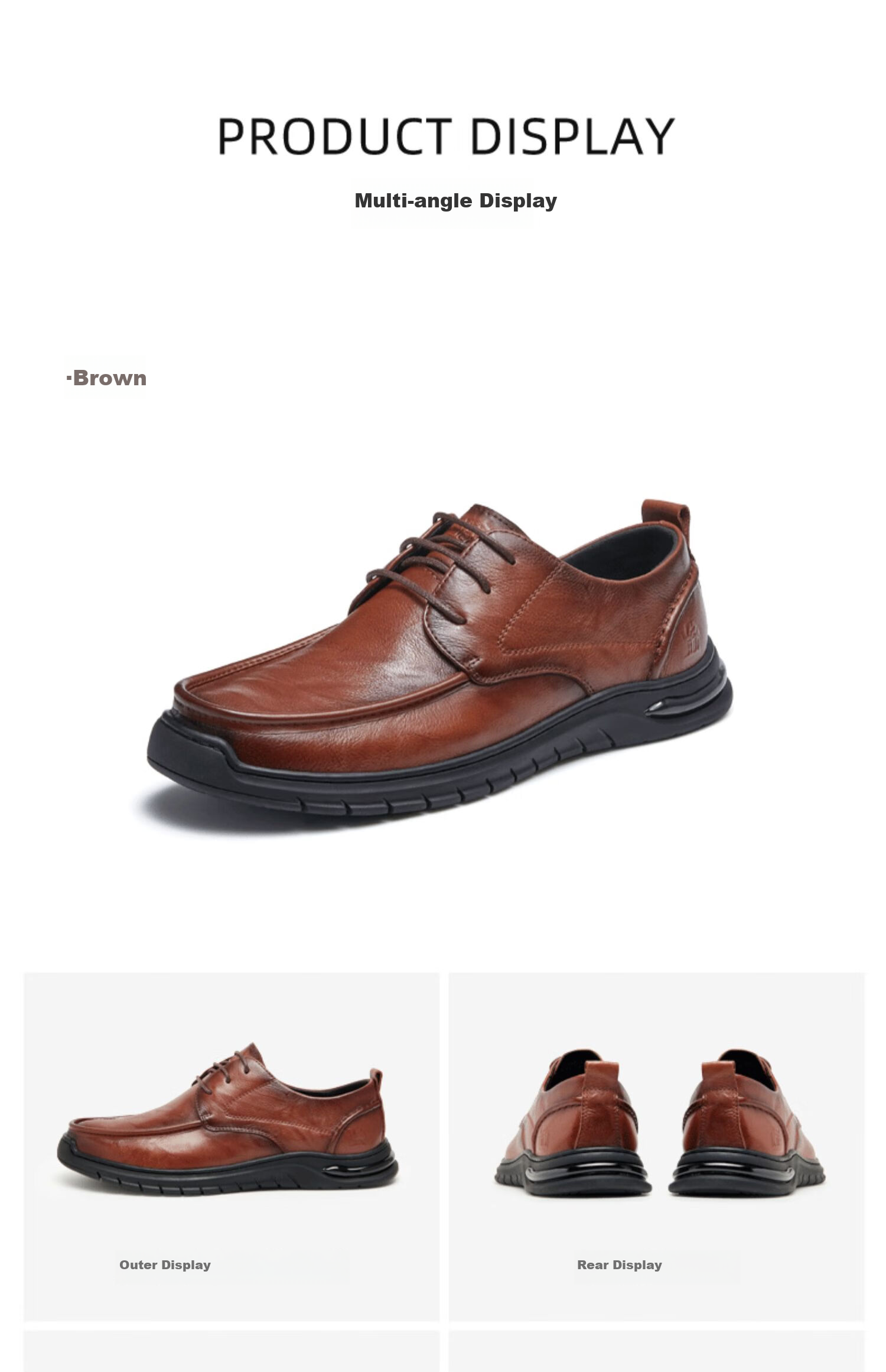 CAMEL Retro Distressed Cowhide, Wear-Resistant Soft Sole, Large Toe Casual Business Leather Shoes for Men, G13S201051, Yellow-Brown, Size 39 14