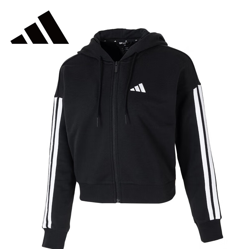 Adidas Women's Spring Sportswear Running Fitness Training Fashion Trendy Casual Jacket JE0052 Size L