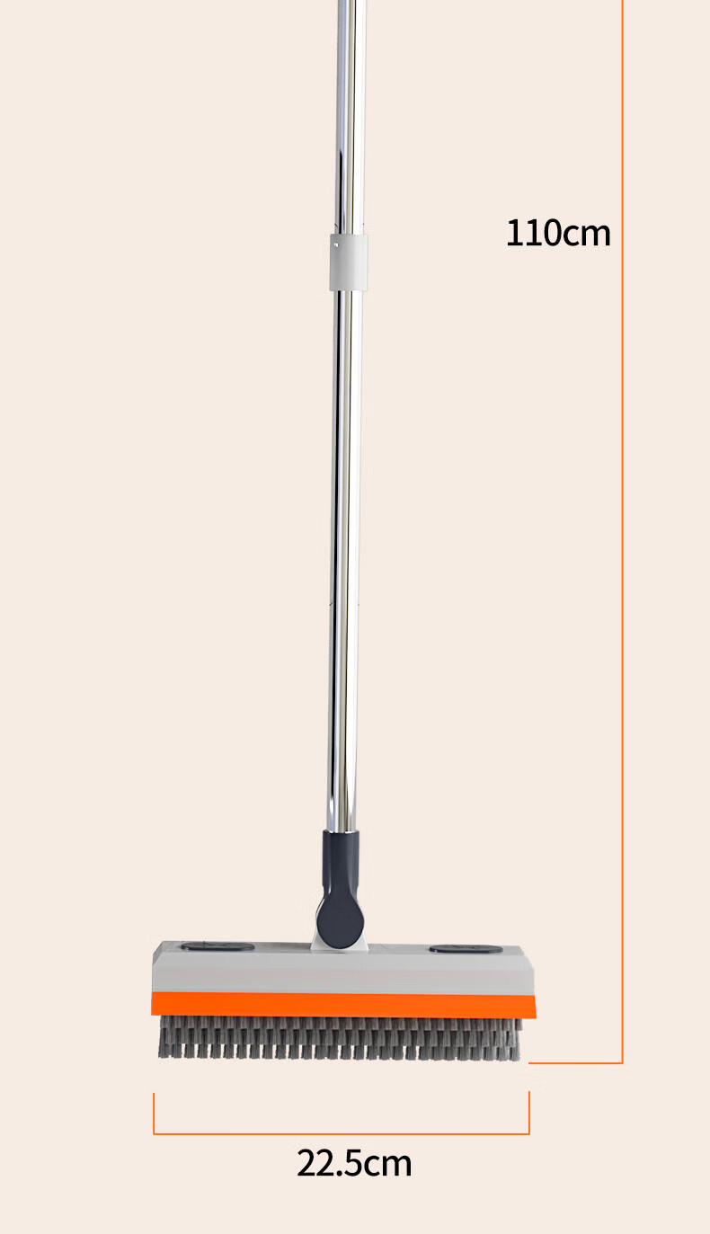 Grace V-Shaped Floor Brush Bathroom Floor Toilet Cleaning Brush Water Scraper Gap Brush 13