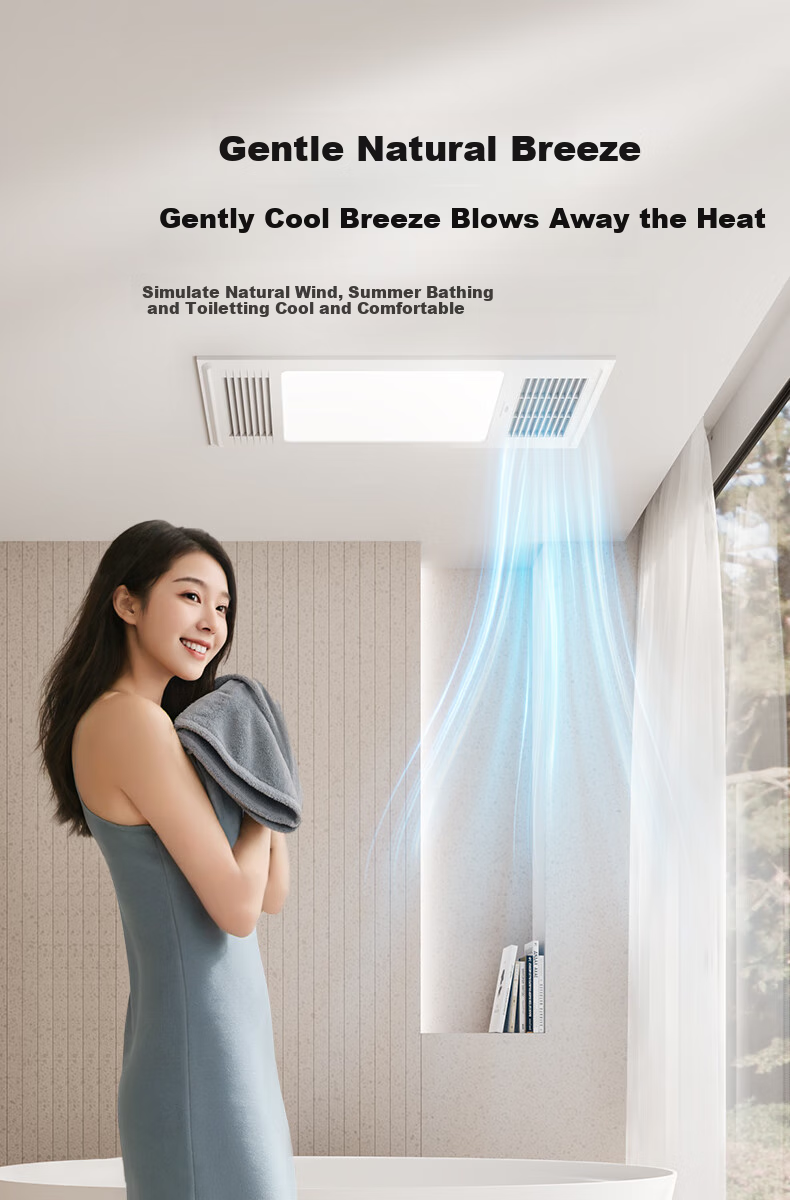 HEGII Wind And Heat Bathroom Heater HLY Series Integrated Heating, Lighting, And Exhaust Fan HLY101-A 5