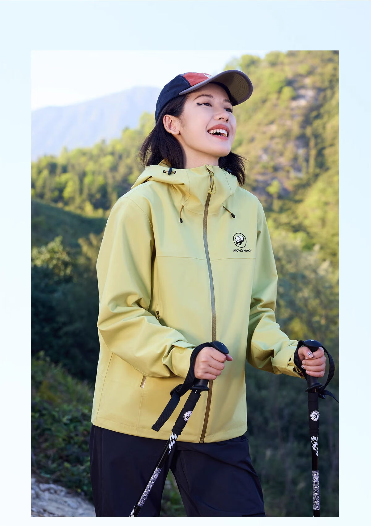 CAMEL Panda Collaboration Outdoor Waterproof Windproof Mountaineering Jacket Unisex A35BA18158 L 8