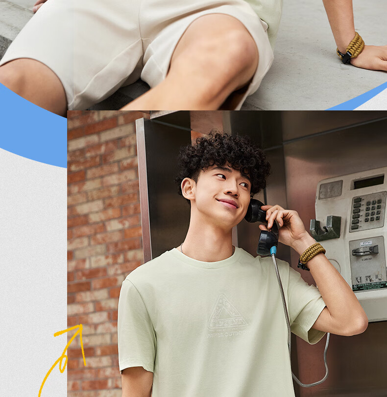 Peak Men's Summer Short Sleeve Ice Silk Breathable Cool Casual Loose Sports Outdoor Trendy Cotton T-Shirt DF652250 11