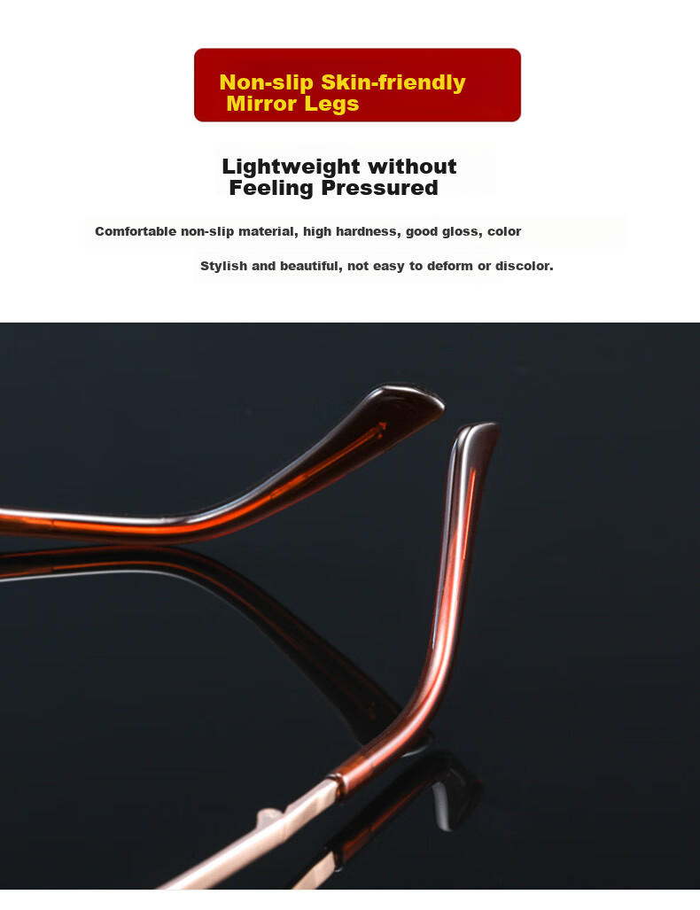 GOGOSOON Smart Zoom Foldable Portable Natural Crystal Reading Glasses for Men And Women, Middle-Aged And Elderly High-Definition Crystal Stone Glasses for Back to School 11